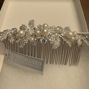 Swarovski Crystalized Silver Hair Comb